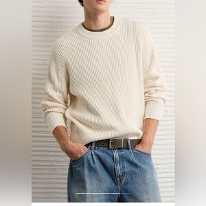 AEO beige sweater